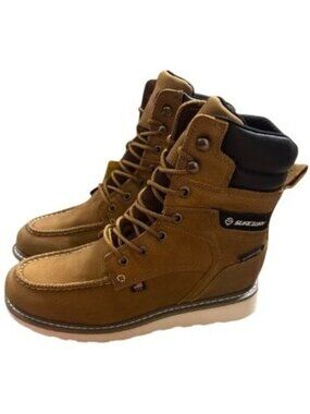 Sureway Men's 819-WP Waterproof Leather Work Boots Size 8.5 Tobacco Brown NEW